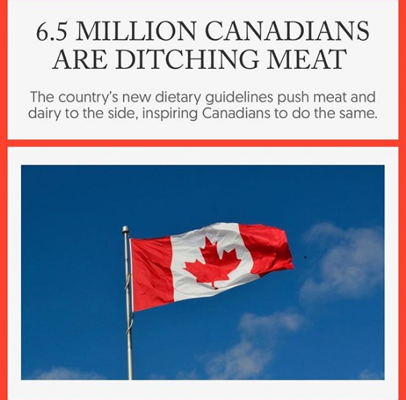 Canadians Ditching Meat
